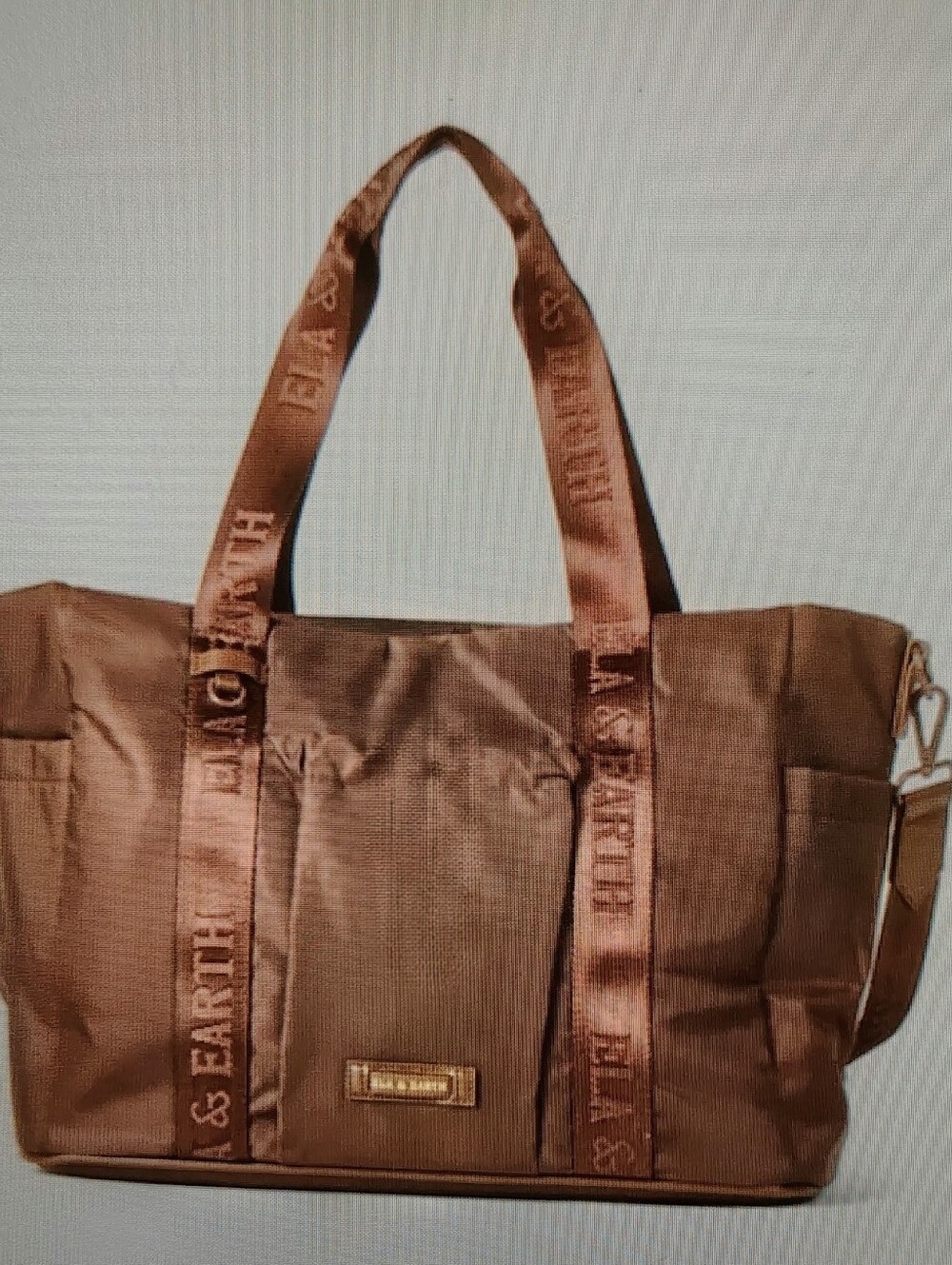 Ela & Earth Australian Insulated Odyssey Cocoa Eco-friendly Tote Bag